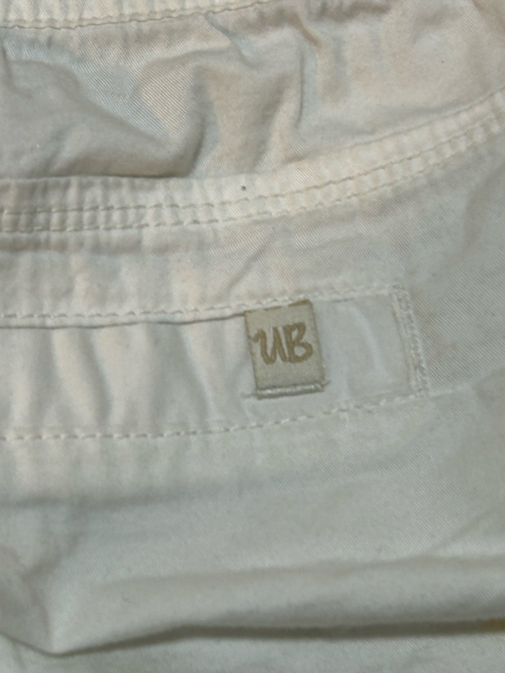 White Drawstring Cargo Shorts - Picture 5 of 5